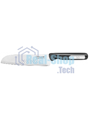 Нож кухонный Rondell Bayoneta RD-1571 стальной сантоку лезв. 180 мм прямая заточка черный блистер