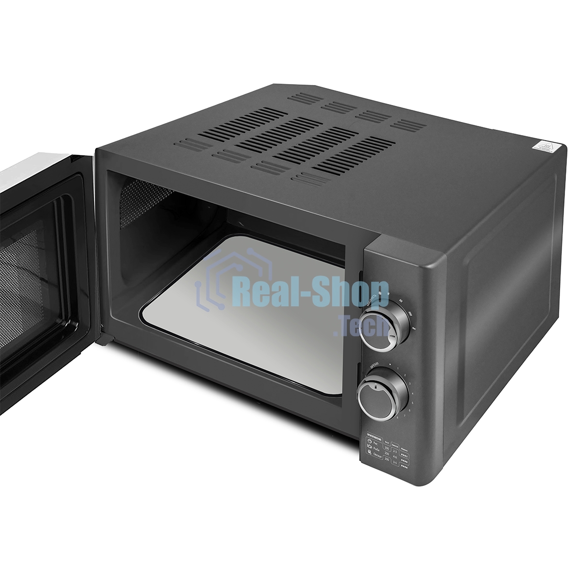 Микроволновая печь Centek CT-1573 серый, 20 л, 700 Вт, переключатели - поворотный механизм