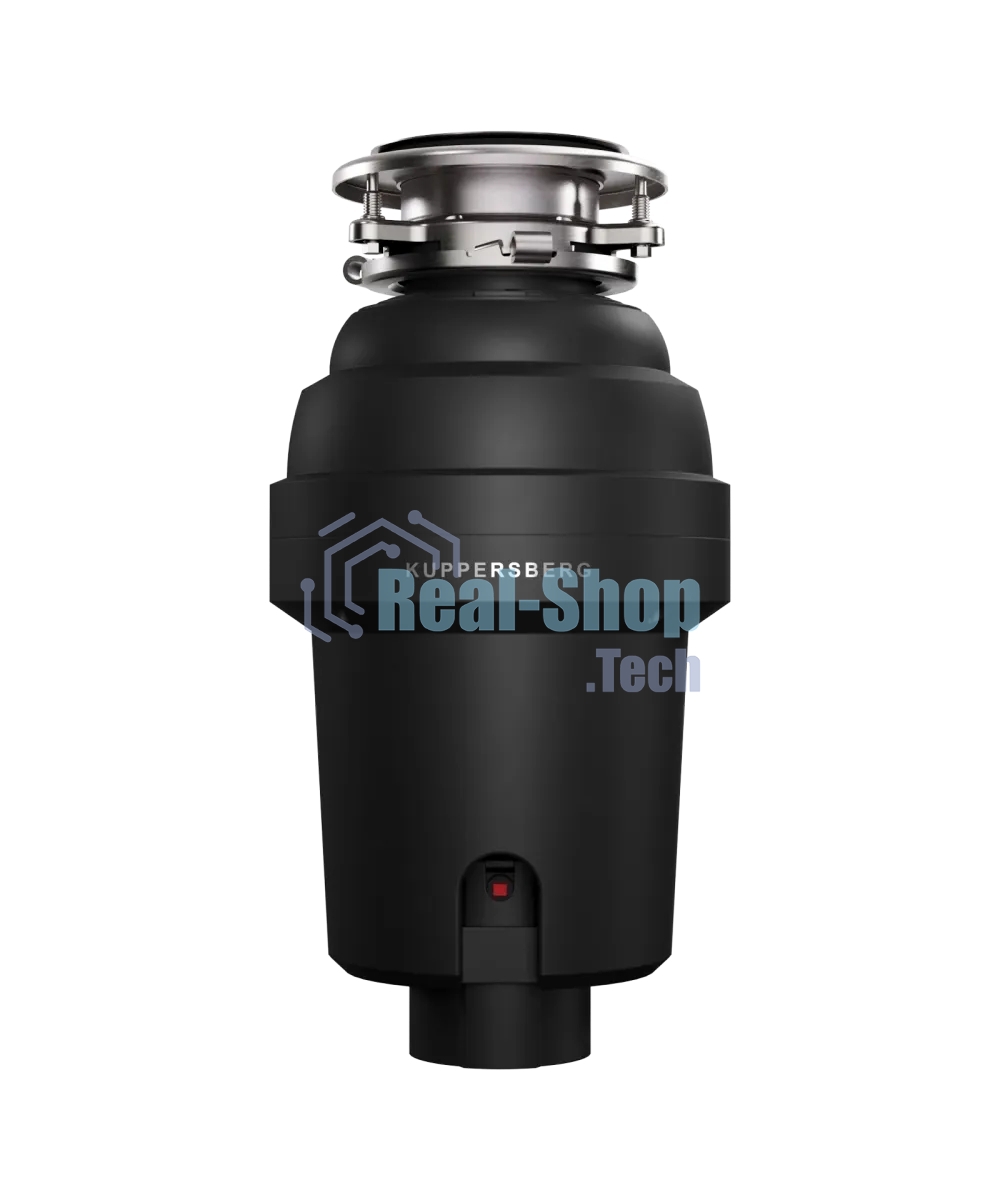 Измельчитель пищевых отходов Kuppersberg WS 550 B, High-Tech, мощность 550 Вт, 3400-3800 об/мин, защита от перегрева, авто выключение, DC мотор, шумоизоляция, уровень шума 70 дБ, черный