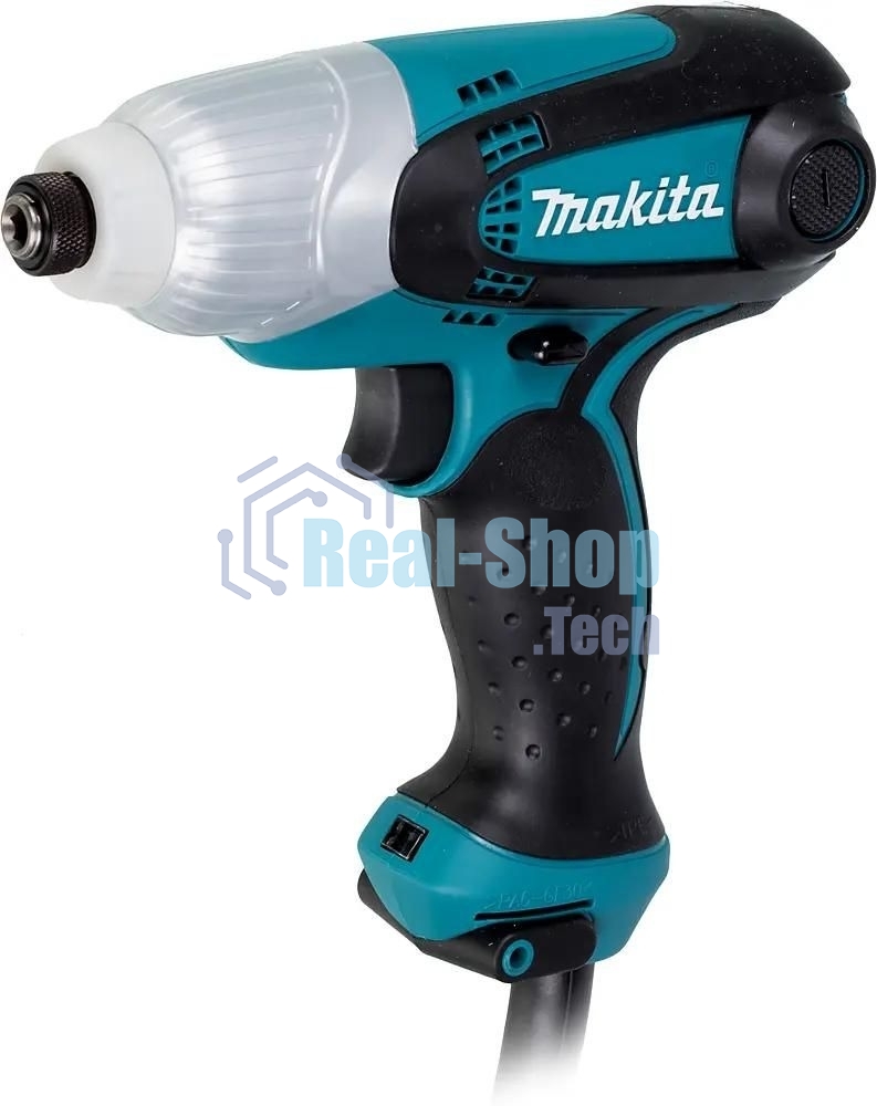Дрель-шуруповерт Makita TD0101F, 230 Вт, 100 Нм, щеточный, ударный
