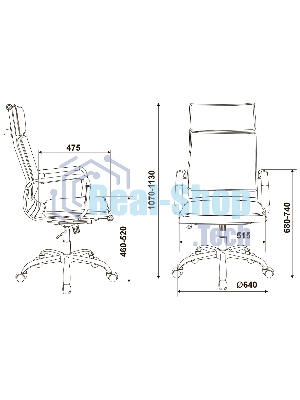Кресло Бюрократ CH-993/M01 черный, сетка