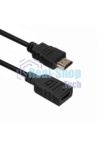 Кабель-удлинитель для HDMI ACD-DHHF1-50B HDMI 1.4, Golden Plated,19m/19f, HDMI extension, черный, 5м (74229)