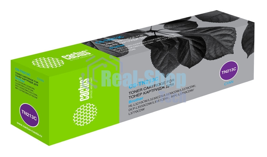 Картридж лазерный Cactus CS-TN213C голубой (1400 стр.) для Brother HL 3230/DCP3550/MFC3770