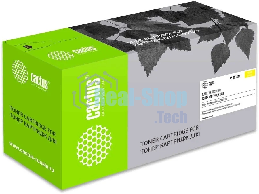 Картридж лазерный Cactus CS-TN324Y желтый (26000 стр.) для Konica Minolta bizhub C258/C308/C368