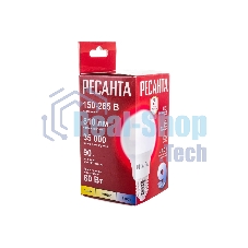Лампа светодиодная Ресанта LL-R-A60-9W-230-4K-E27 груша, 9 Вт, нейтр., Е27