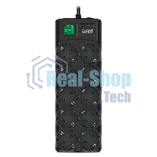 Сетевой фильтр SVEN SF-10E-16 3,0 м (10 розеток) черный