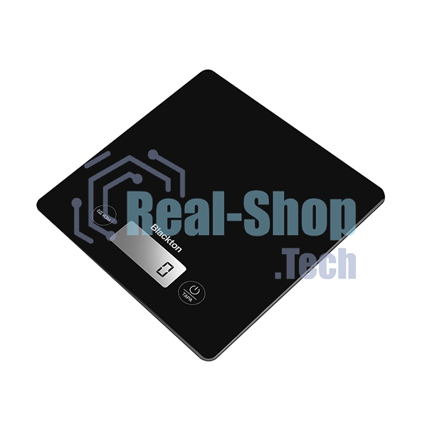 Весы кухонные Blackton Bt KS1003 Black. Тип управления: сенсорное, дисплей LCD, диапазон измерений: 1 - 10000 г, количество высокочувствительных датчиков: 4, выбор единиц измерения: грамм, килограмм, фунт, унция, интервал измерения: 1 г, максимальный вес:
