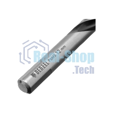 Сверло спиральное по металлу Denzel 12 x 151мм, Р6М5, Golden Tip, многогранная заточка
