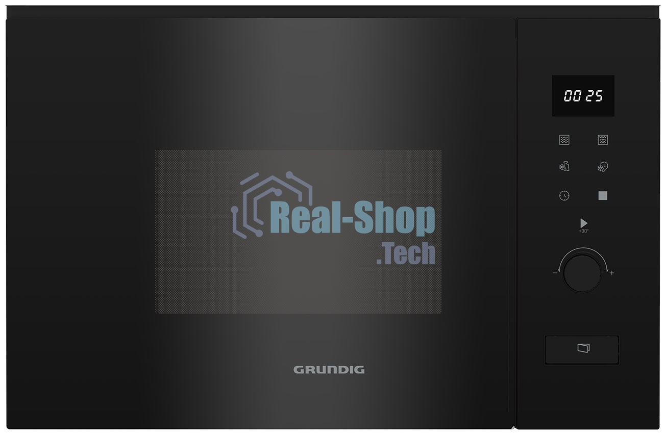 Встраиваемая микроволновая печь Grundig GMI12312B черный, 25 л, 900 Вт, переключатели - электронное управление