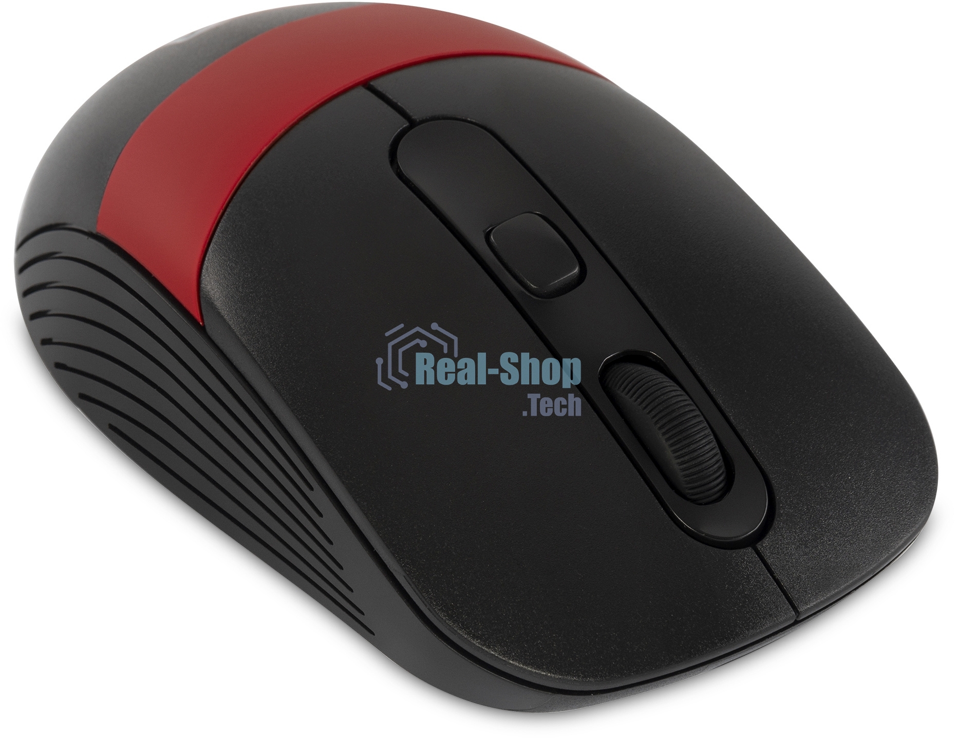Мышь беспроводная Oklick 310MW черный/красный, 3200 dpi, радиоканал, USB, кнопки - 4