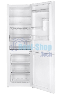 Холодильник Maunfeld MFF185NFW Inverter белый двухкамерный 240/100 л морозилка снизу, No Frost