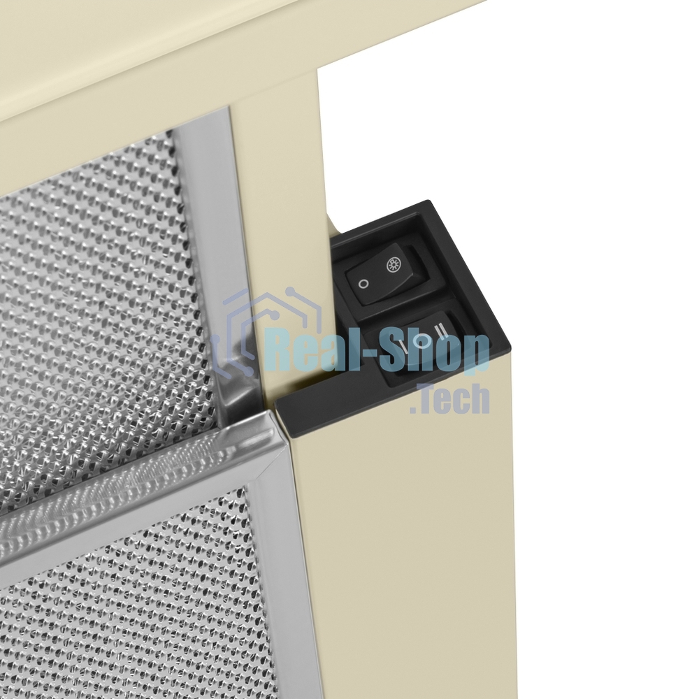 Вытяжка встраиваемая Maunfeld VS Fast Glass 60 бежевый, 60 см, 850 куб. м/ч, 47 дБ