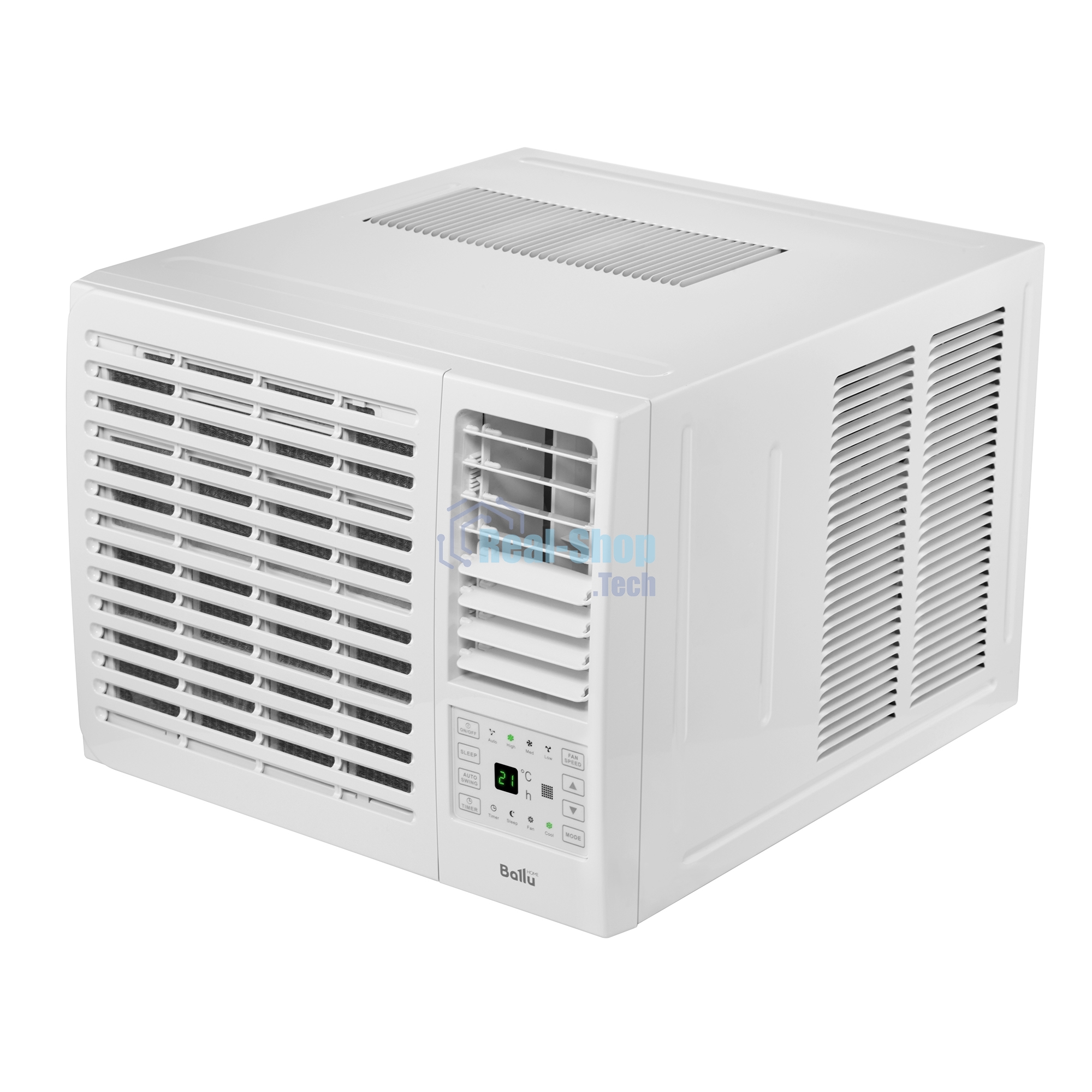 Кондиционер оконный Ballu BWC-07 AC 7000 BTU, 20 м², 49 дБ, охлаждение, осушение, белый