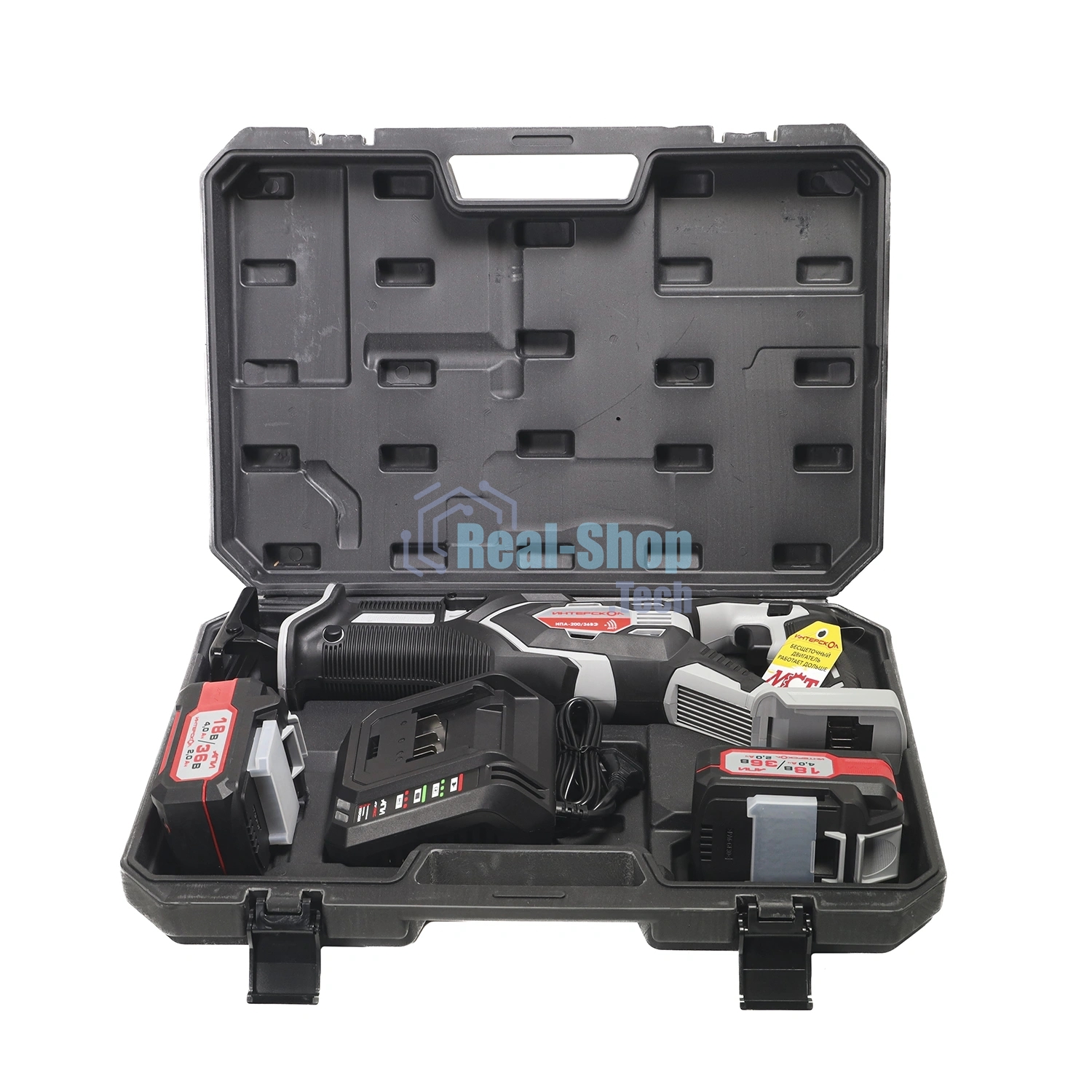 Бесщеточная аккумуляторная ножовочная пила Интерскол НПА-200/36ВЭ 818.2.2.70