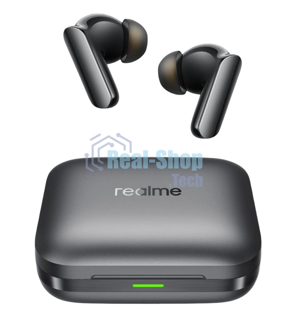 Наушники TWS Realme Buds Air 7 Pro RMA2407 черный/темно-серый, внутриканальные, Bluetooth, активное шумоподавление, до 9 ч