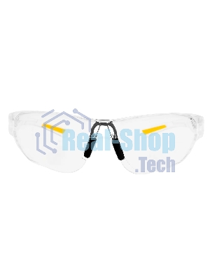 Очки защитные Denzel открытые, поликарбонатные, прозрачная линза