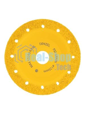 Чашка твердосплавная зачистная Denzel 125 мм, плоская, мелкое зерно #32