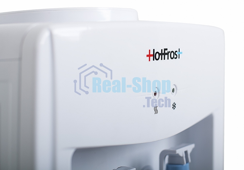 Кулер для воды Hotfrost V118E, верхняя загрузка, нагрев 90 °С, охлаждение 15 °С, белый