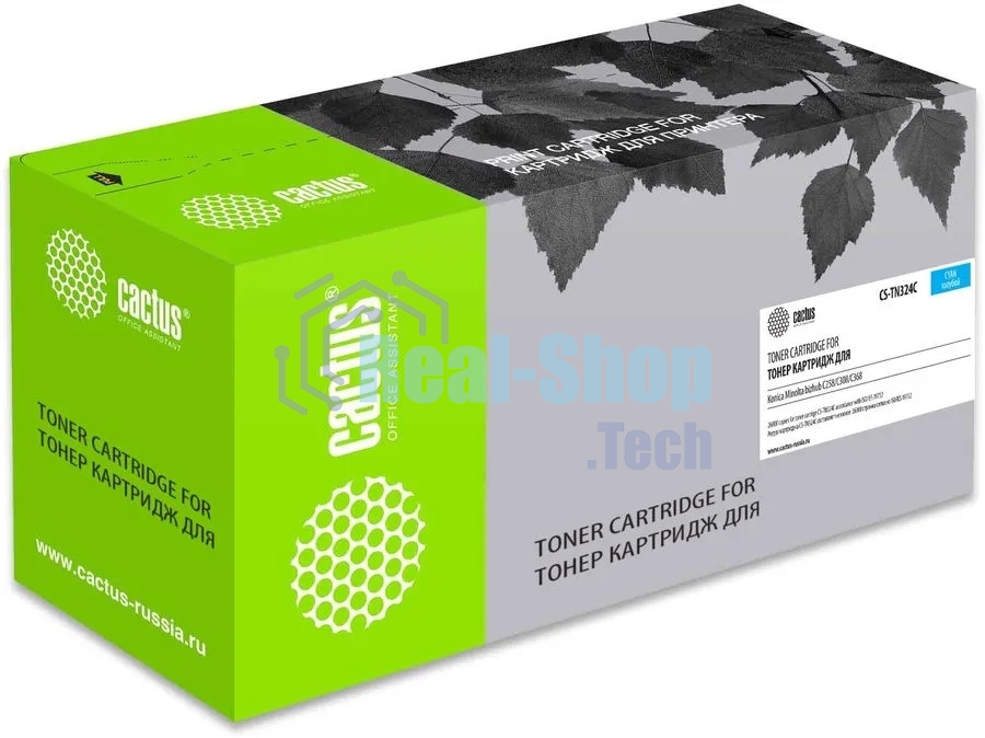 Картридж лазерный Cactus CS-TN324C голубой (26000 стр.) для Konica Minolta bizhub C258/C308/C368