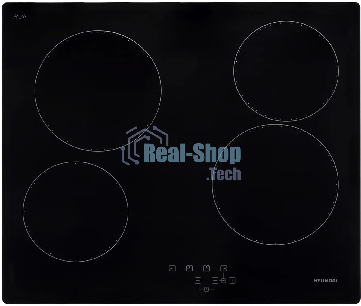 Электрическая варочная панель Hyundai HHE 6410 BG Hi-Light, независимая, черный
