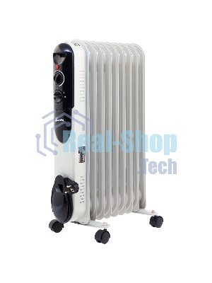 Обогреватель масляный MTX OCH-2000, белый, 2000 Вт, 20 м2, термостат