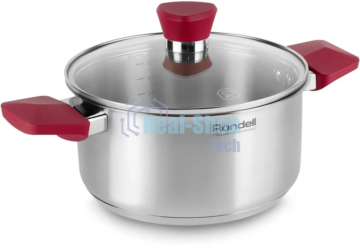 Набор 6 предметов (кастрюли 18, 20, ковш 14) Rondell (ST) RDS-817 Strike