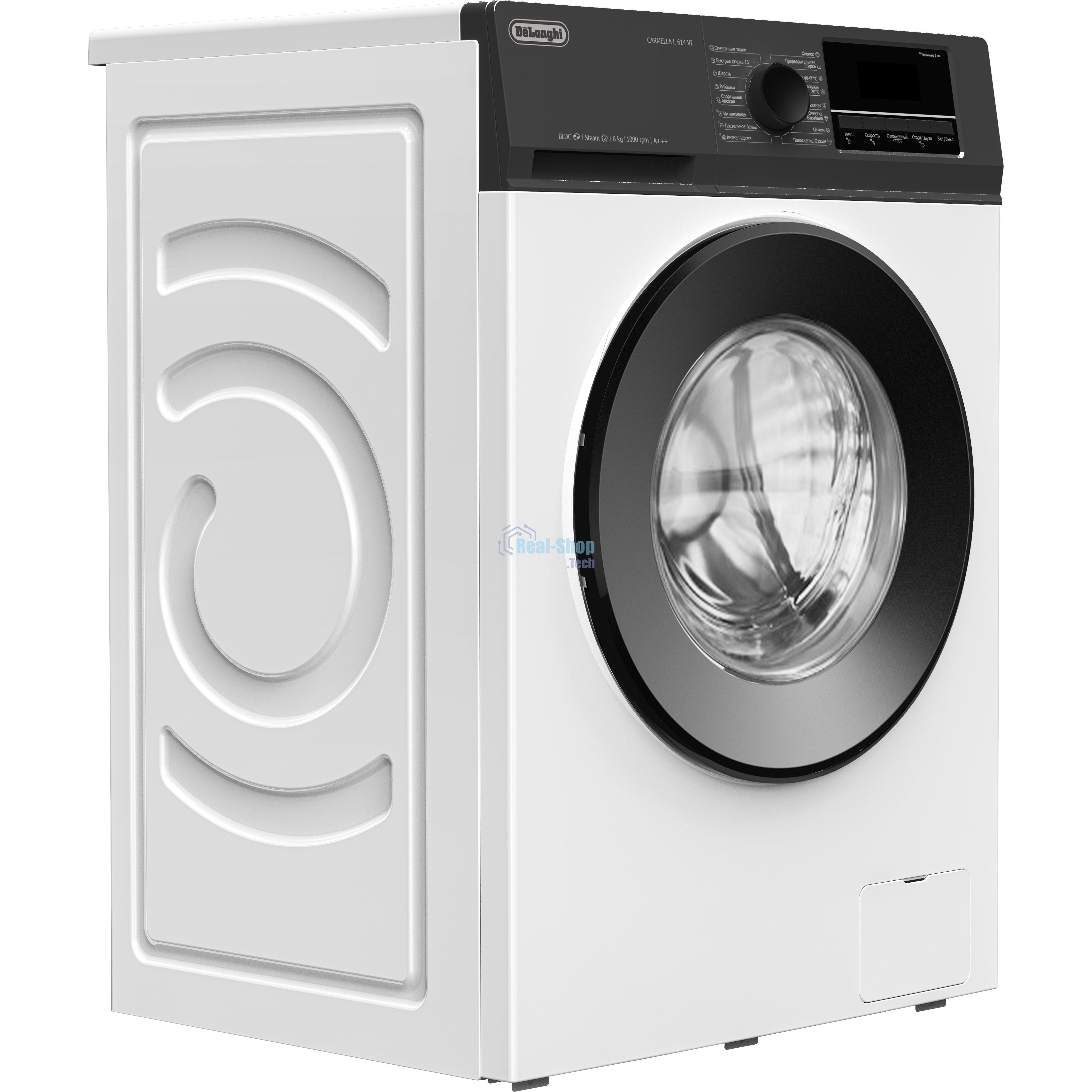 Стиральная машина DeLonghi CARMELLA L 614 VI белый, загрузка фронтальная 6 кг, 1000 об/мин, класс: А+++