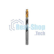 Сверло спиральное по металлу Denzel 12 x 151мм, Р6М5, Golden Tip, многогранная заточка