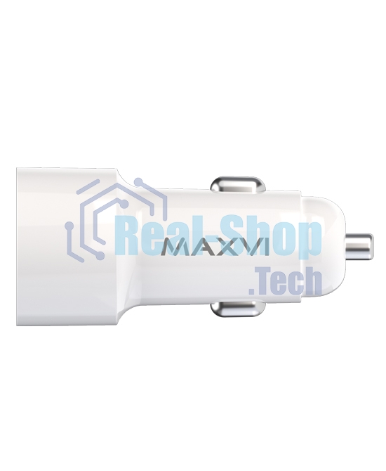Автомобильное зарядное устройство Maxvi CCM-PS242 Plus T 2хUSB 2.4А + кабель Type-C 1м, белый