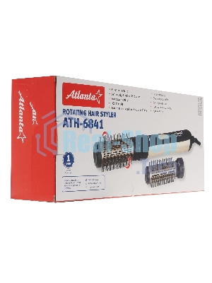 Фен-щётка Atlanta ATH-6841 золотистый, 1000 Вт, 50 мм