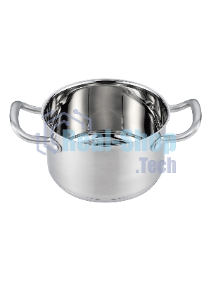 Кастрюля MAUNFELD FLORENCE MF26FR01CR из нержавеющей стали со стеклянной крышкой, 18 см, 2,6 л