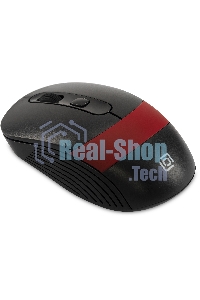 Мышь беспроводная Oklick 310MW черный/красный, 3200 dpi, радиоканал, USB, кнопки - 4