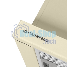 Вытяжка встраиваемая Maunfeld VS Fast Glass 60 бежевый, 60 см, 850 куб. м/ч, 47 дБ