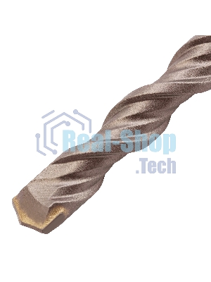 Бур по бетону Denzel двойная спираль, Cobalt W-tip, 10x600 мм, SDS PLUS