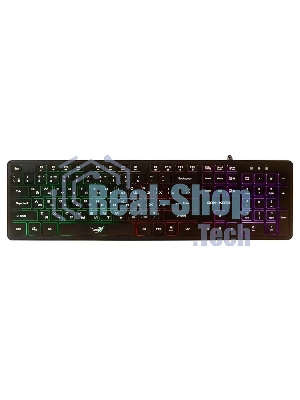 Клавиатура проводная Dialog Gan-Kata KGK-17U BLACK - игровая с RGb-подсветкой, USB, черная