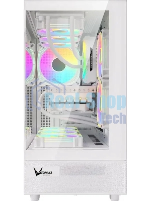 Компьютерный корпус Aerocool/Formula Crystal Z8 белый без БП ATX 9x120мм 7x140мм 1xUSB 2.0 1xUSB 3.0 1xUSB3.1 audio bott PSU