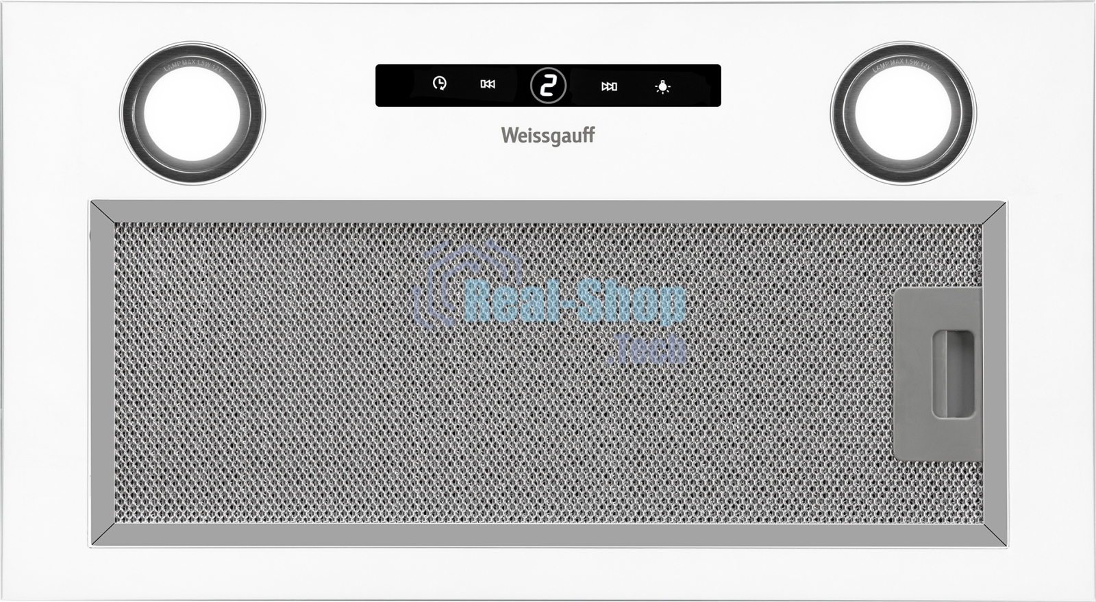 Вытяжка встраиваемая Weissgauff BOX 1200 WH белый управление: сенсорное (1 мотор)