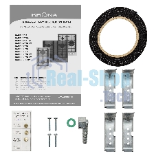 Газовая варочная поверхность Krona HAGEL 45 BL W черный