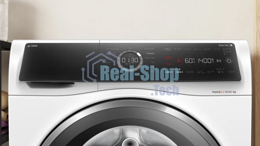 Стирально-сушильная машина Bosch WNC254A0ME белый, загр.фронтальная, макс.: 10,5 кг, 1400 об/мин, класс: D