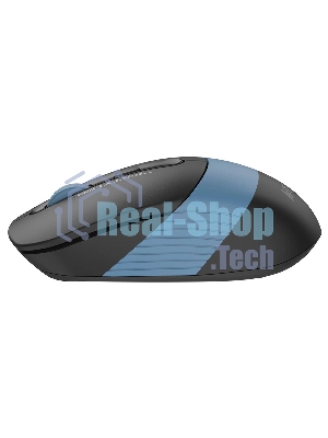 Мышь беспроводная A4Tech Fstyler FB10C черный/синий, 2000 dpi, радиоканал, Bluetooth, USB, кнопки - 4