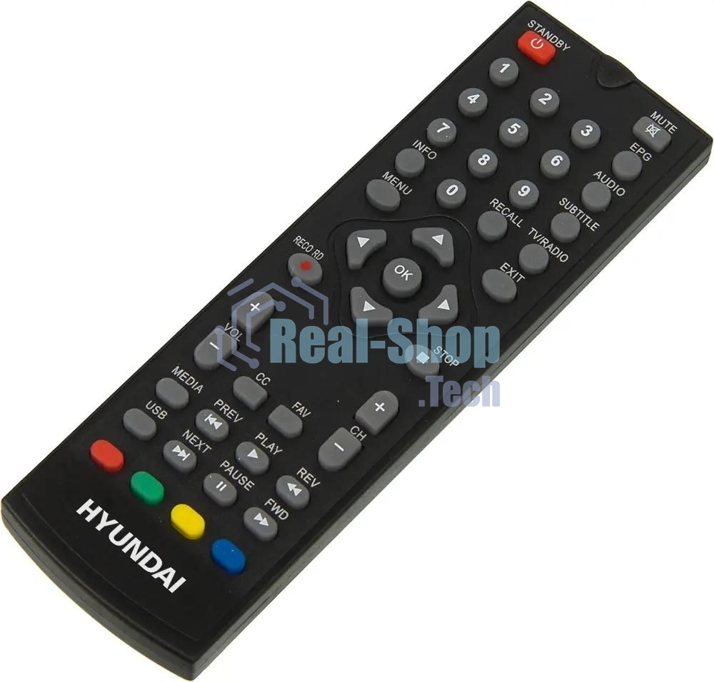 Приставка для цифрового ТВ Hyundai H-DVB200 черный, DVB-T2, DVB-T, DVB-C, HDMI, USB 2.0