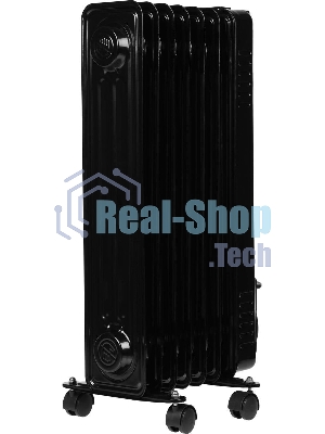 Обогреватель масляный Centek CT-6200 (7 секций) черный, 700/1000/1500Вт, 3 режима, механический термостат