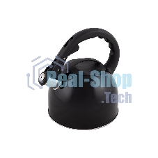 Чайник для плиты MALLONY MAL-042-N 2,5 литра, черный, со свистком (910088)