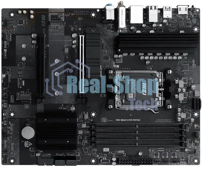 Материнская плата MSI PRO B840-S EVO WIFI6E Socket AM5 AMD B840 4xDDR5 ATX AC`97 8ch(7.1) 2.5Gg RAID+HDMI
