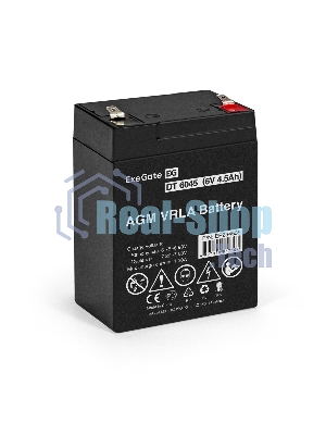 Батарея для ИБП ExeGate EP234535RUS DT 6045/EXG645 (6V 4.5Ah) клеммы F1