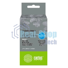 Картридж ленточный Cactus CS-M21-750423 черный шрифт, белый фон (19.1 мм, 6.4 м) для Brady BMP21-PLUS, BMP21-LAB