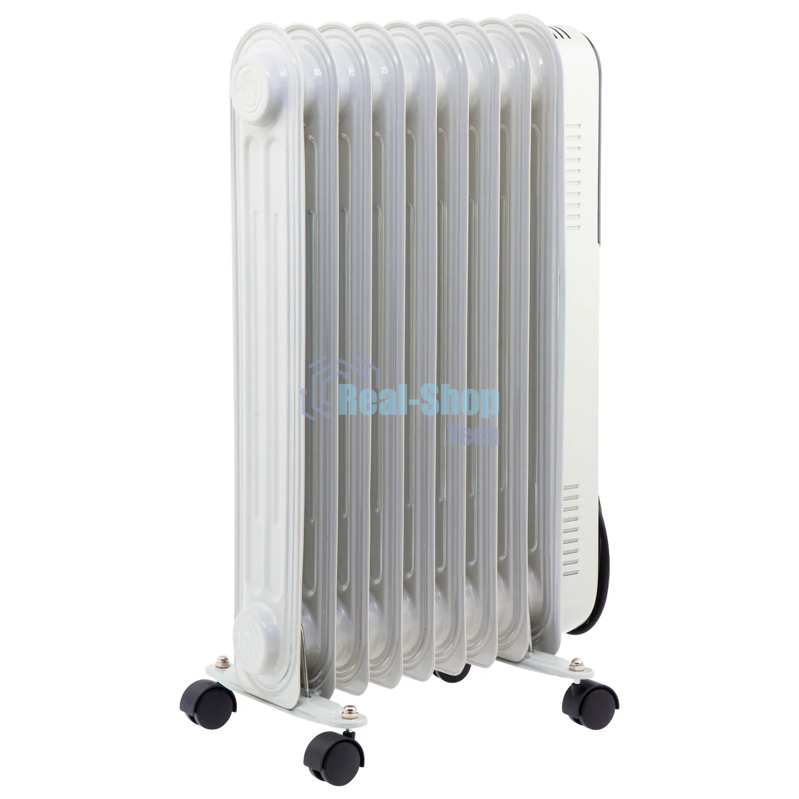 Обогреватель масляный MTX OCH-2000, белый, 2000 Вт, 20 м2, термостат