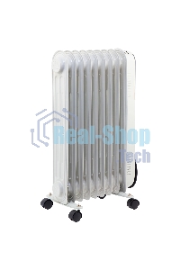 Обогреватель масляный MTX OCH-2000, белый, 2000 Вт, 20 м2, термостат