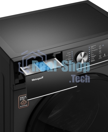 Стиральная машина Weissgauff WM 4106 D Black Edition черный, загрузка фронтальная 6 кг, 1000 об/мин, класс: А