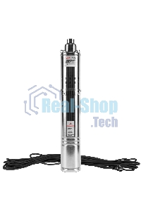 Насос скважинный винтовой 1000Вт, производительность 50л/мин, СТАВР 4-НСВ-105/1000, высота подъема 105м, давление 10.5 бар, глубина погружения 70м, максимальный размер частиц 2мм, внешний диаметр (с кожухом) 99мм, диаметр выходного патрубка G 1', длина ка